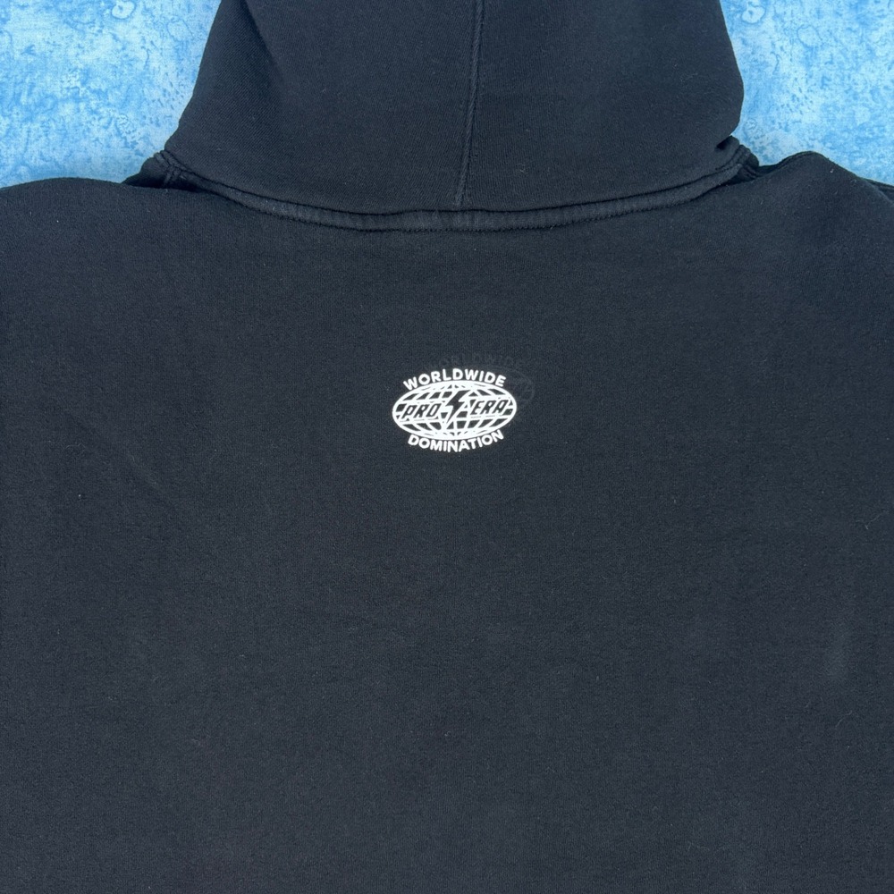 Pro Era World Domination Hoodie Mens Large Black Brooklyn Graphic Sweatshirt - Picture 8 of 13